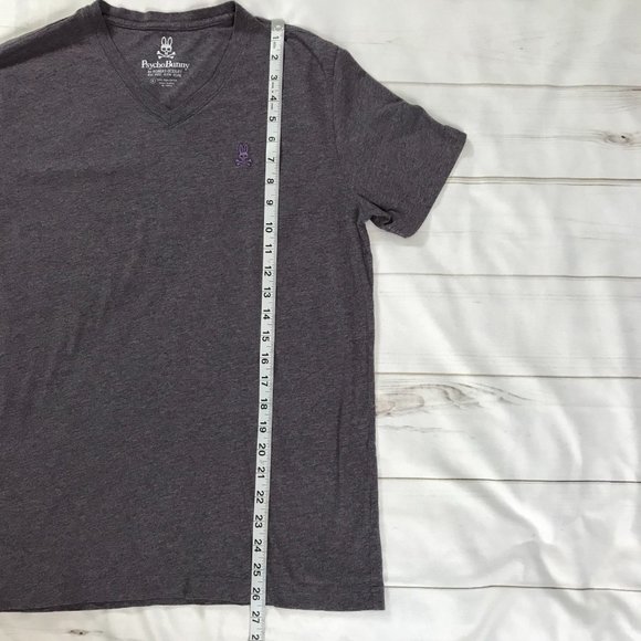 Psycho Bunny By Robert Godley Purple Basic T Shirt - Picture 3 of 5